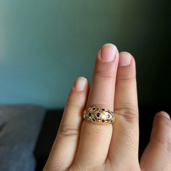 14k yellow gold & Ruby ring - Picture 3 of 7